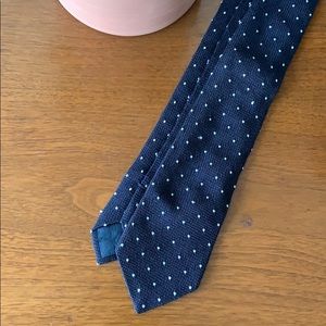 Grenadine Navy Polka Dot Tie Suitsupply